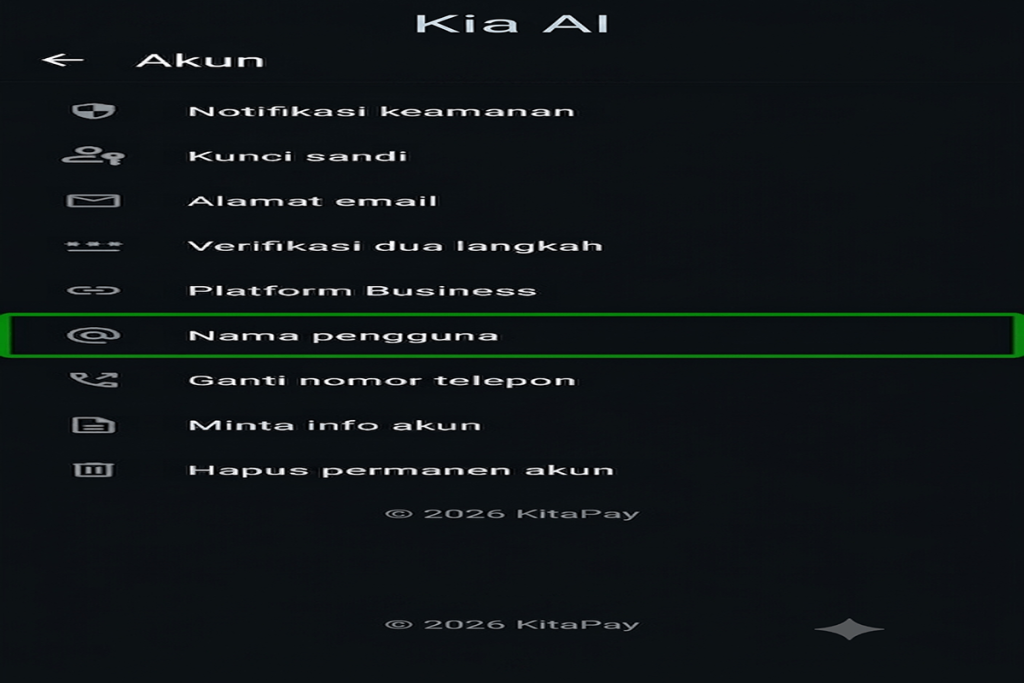 fitur WhatsApp username
